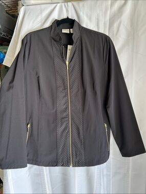 NWT Chico Zenergy Women’s Black Zip-Front Lightweight Jacket